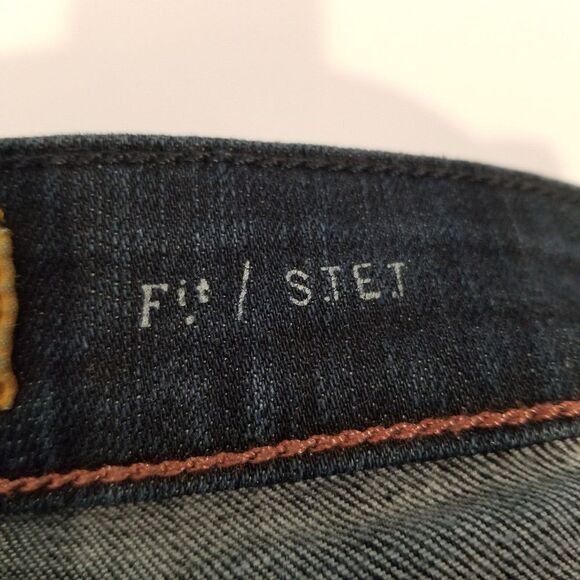 Anthropologie Pilcro Women Flare Leg Jeans Size 27 Navy Blue  Mid Rise - Picture 9 of 10